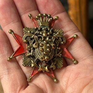 Vintage Maltese Cross Brooch